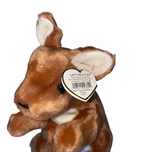 Ty Beanie Buddy 2000 Pouch The Kangaroo Plush Toy w/Baby Joey - Picture 4 of 15